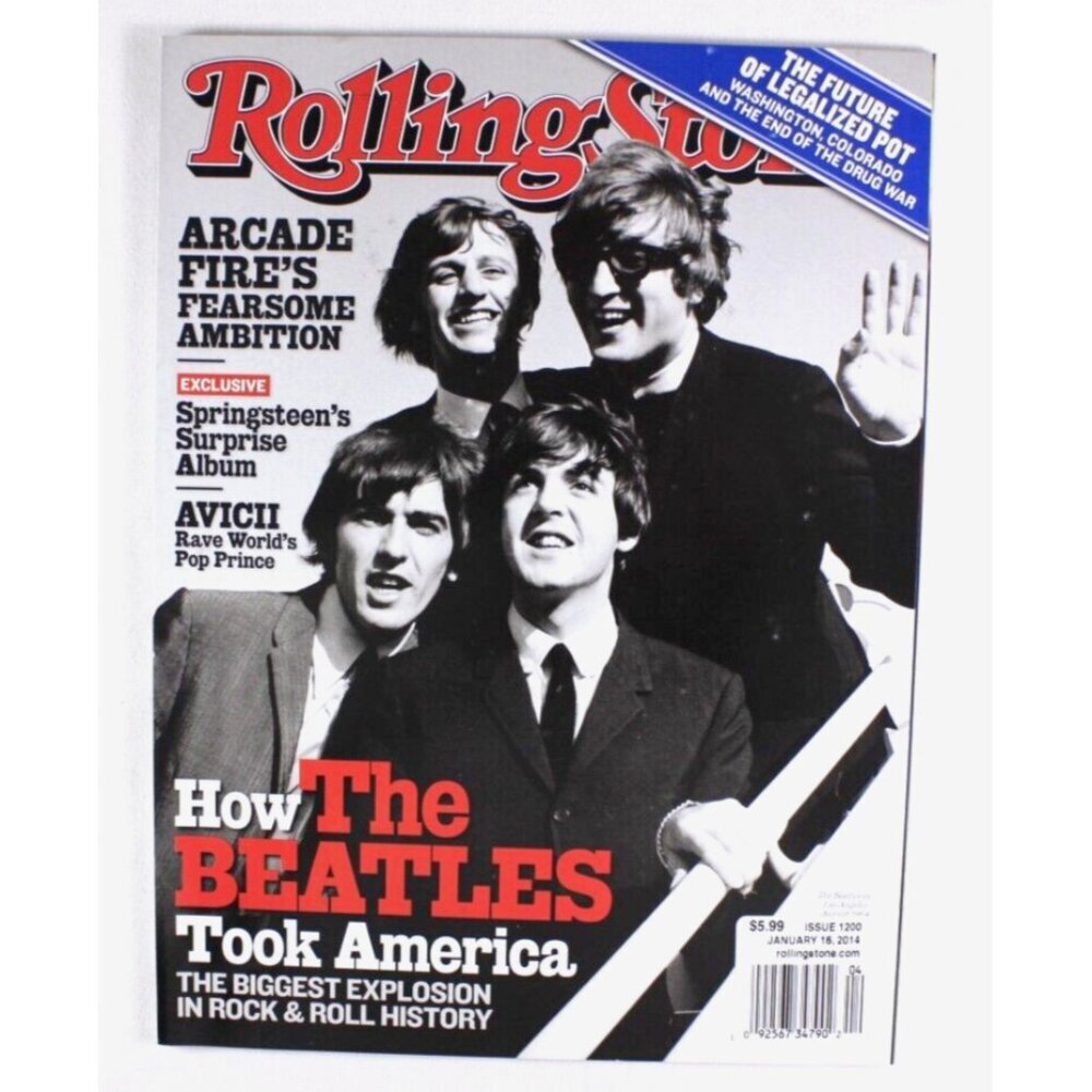 ROLLING STONE MAGAZINE #1200 JANUARY 16th,2014. THE BEATLES NO LABEL